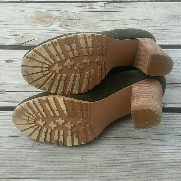 Crown Vintage Darcie Booties Sz 6.5 Green - Picture 5 of 7